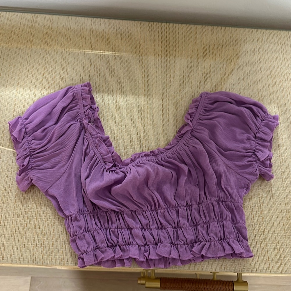 Better Be size small purple crop top